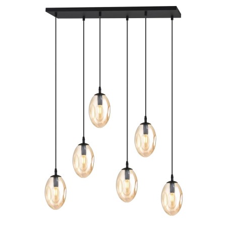 miodowa Lampa wisząca ASTRAL 6 BL miodowy polska produkcja