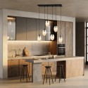 miodowa Lampa wisząca ASTRAL 6 BL miodowy polska produkcja