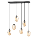 miodowa Lampa wisząca ASTRAL 6 BL miodowy polska produkcja