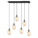 miodowa Lampa wisząca ASTRAL 6 BL miodowy polska produkcja