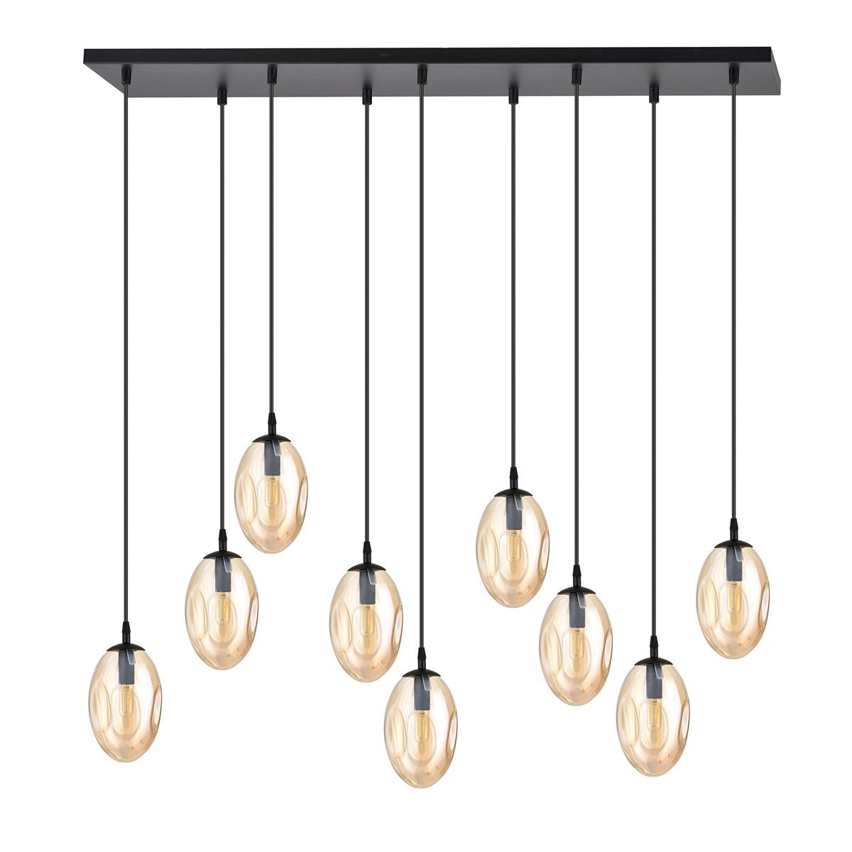 miodowa Lampa wisząca ASTRAL 9 BL miodowy polska produkcja