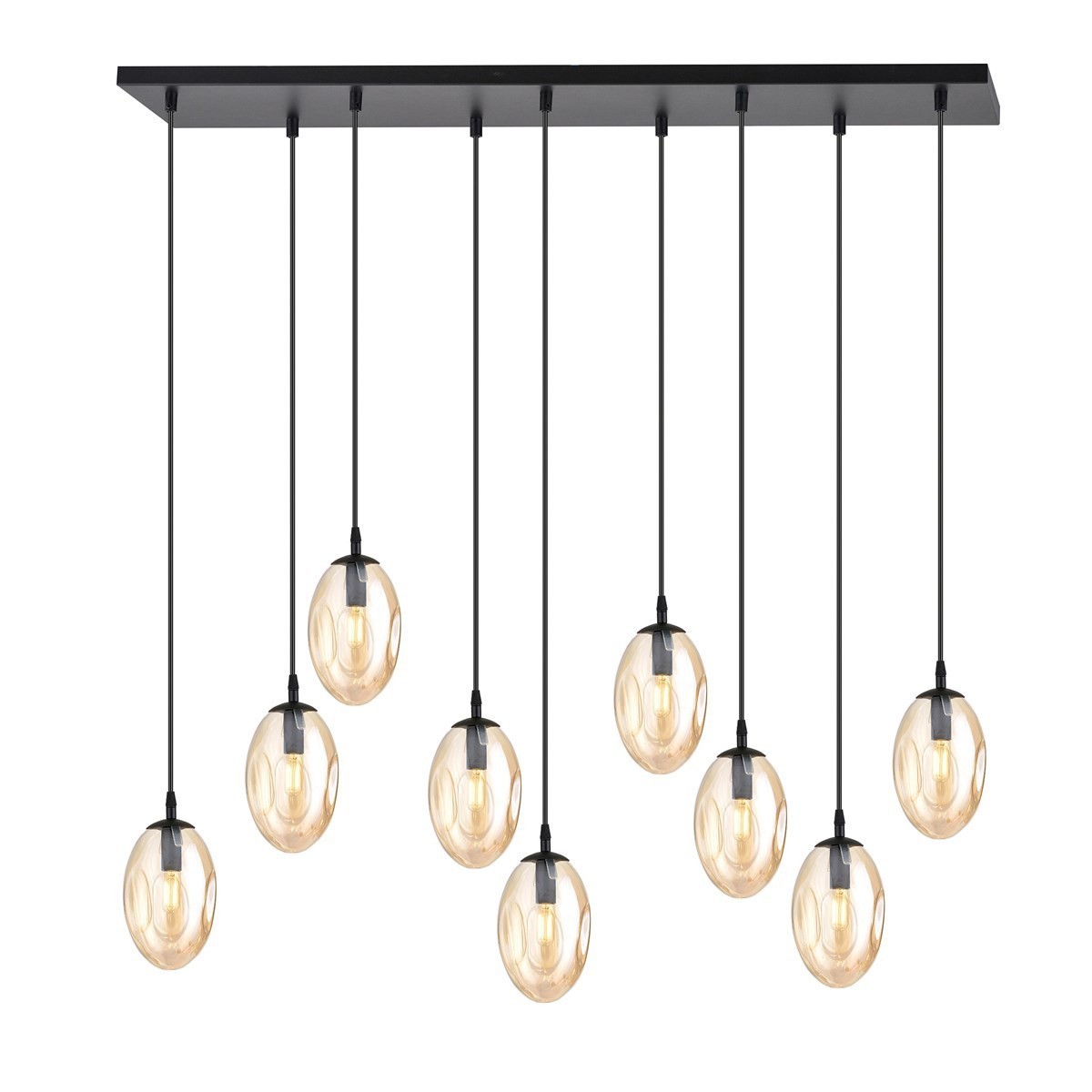 miodowa Lampa wisząca ASTRAL 9 BL miodowy polska produkcja