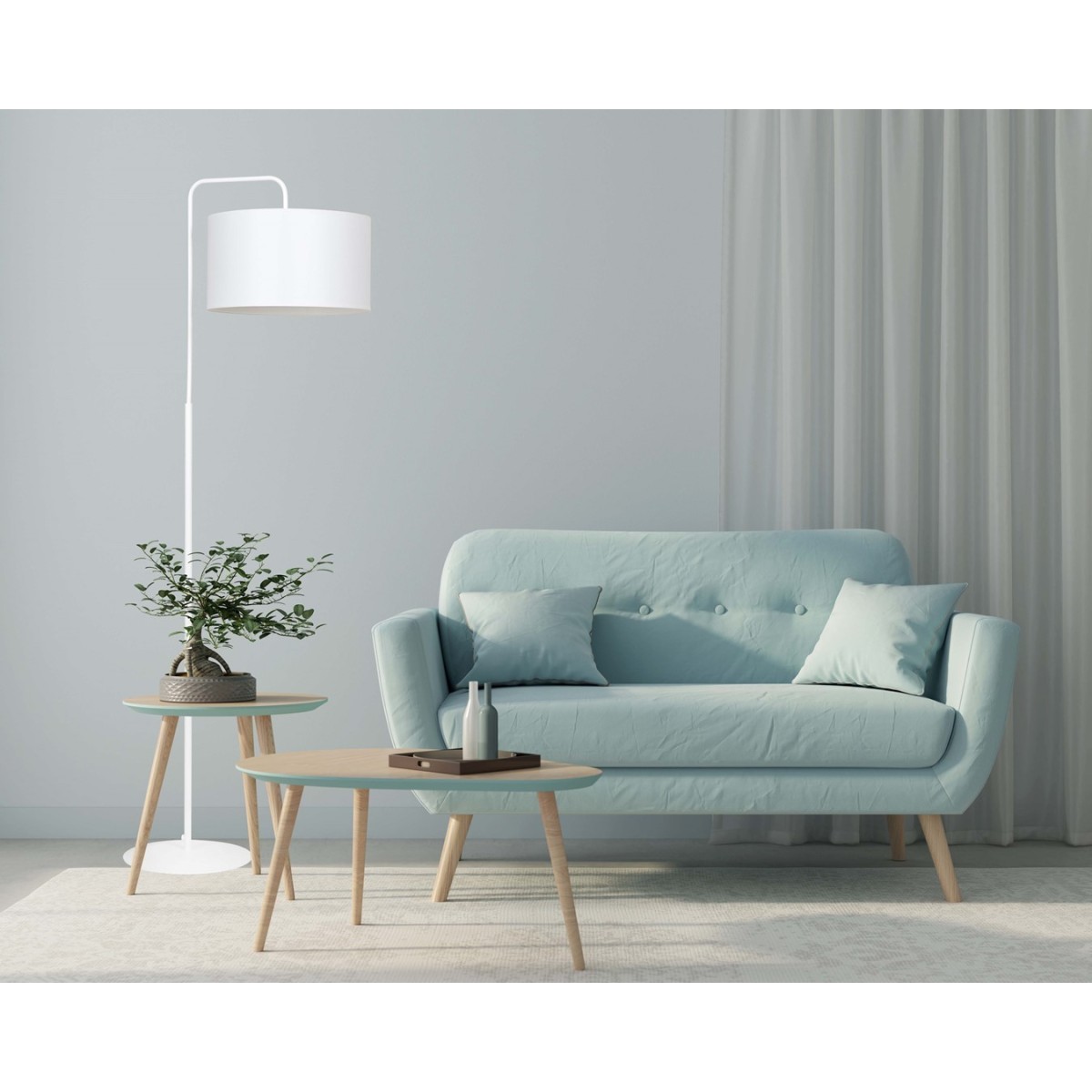 LAMPA STOJĄCA TRAPO LP1 WH WHITE kolor biały