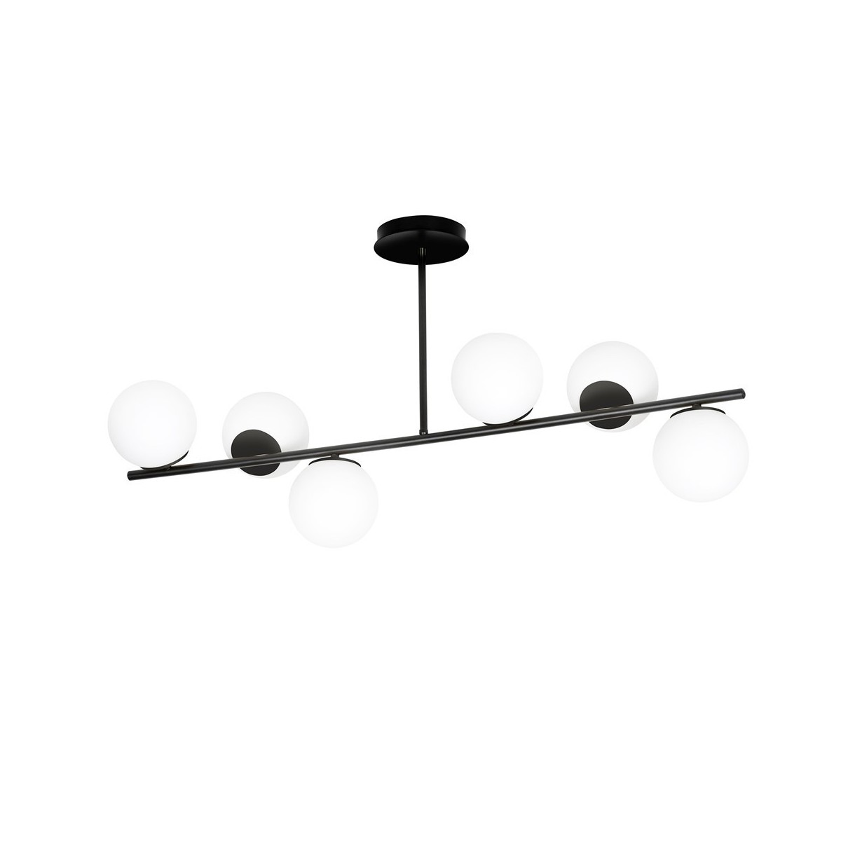 LAMPA SUFITOWA  BIOR 6 BLACK kolor biały