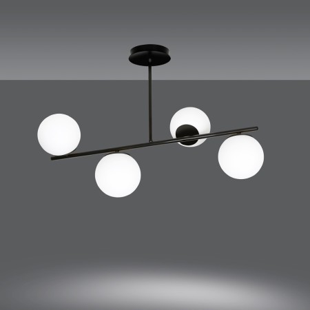 LAMPA SUFITOWA  BIOR 4 BLACK kolor biały
