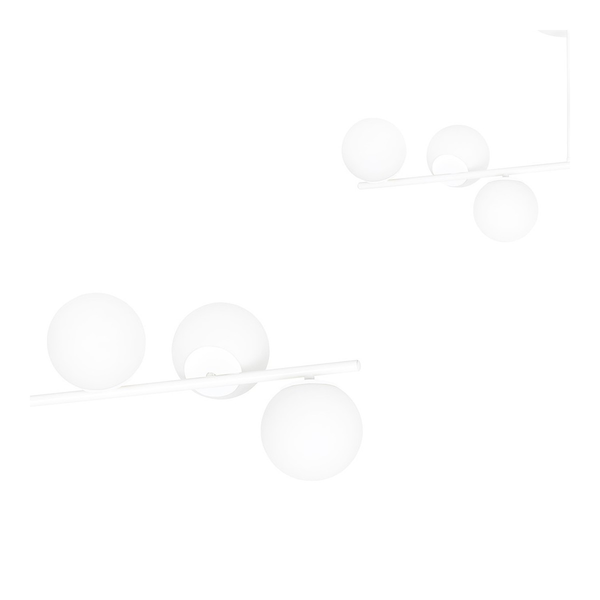 LAMPA SUFITOWA  BIOR 6 WHITE kolor biały