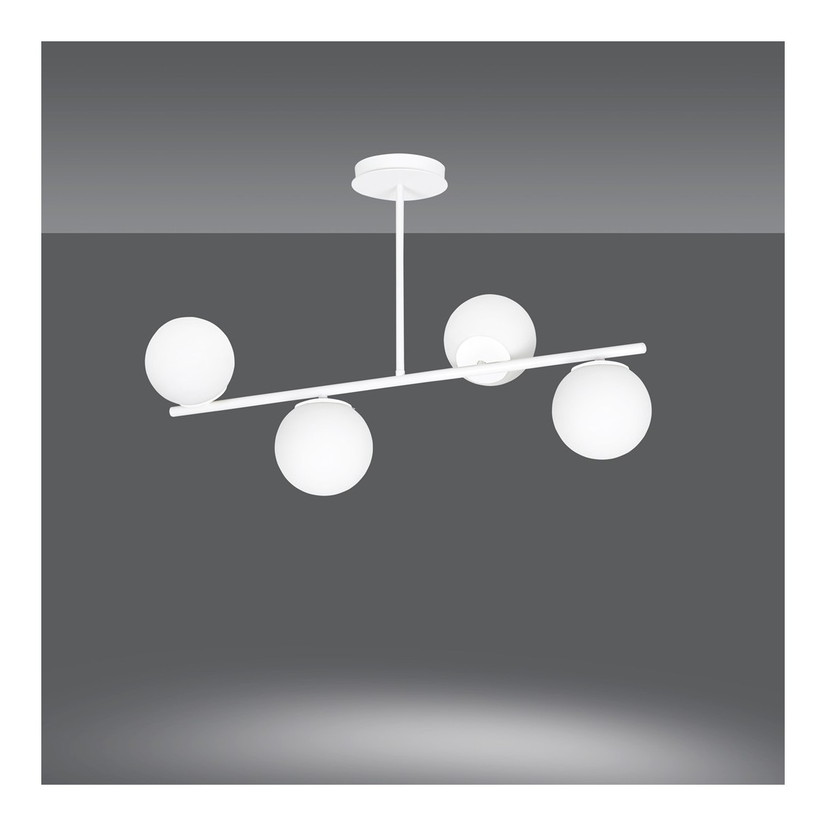 LAMPA SUFITOWA  BIOR 4 WHITE kolor biały