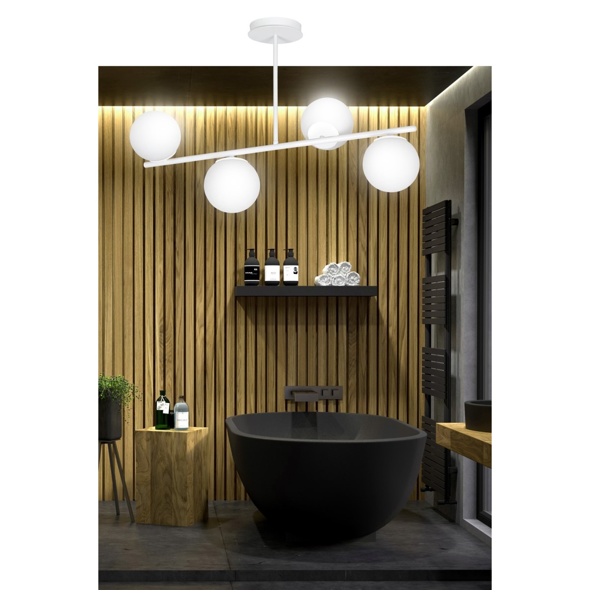 LAMPA SUFITOWA  BIOR 4 WHITE kolor biały