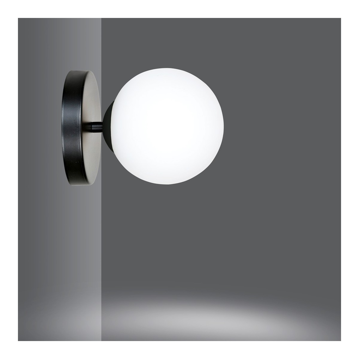 KINKIET BIOR K1 BLACK kolor biały