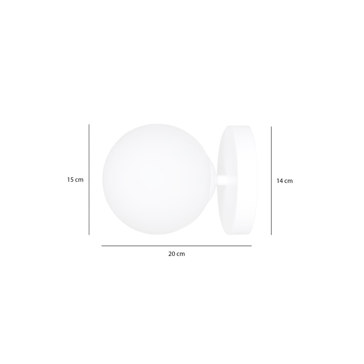 KINKIET BIOR K1 WHITE kolor biały