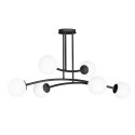 LAMPA SUFITOWA  HALLDOR 6 BLACK kolor czarny
