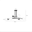 LAMPA SUFITOWA  HALLDOR 6 BLACK kolor czarny