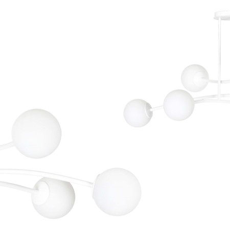LAMPA SUFITOWA  HALLDOR 6 WHITE kolor biały