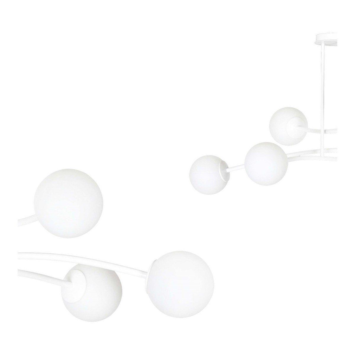 LAMPA SUFITOWA  HALLDOR 6 WHITE kolor biały