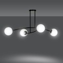 LAMPA SUFITOWA  HALLDOR 4 BLACK kolor biały