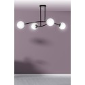 LAMPA SUFITOWA  HALLDOR 4 BLACK kolor biały