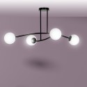LAMPA SUFITOWA  HALLDOR 4 BLACK kolor biały