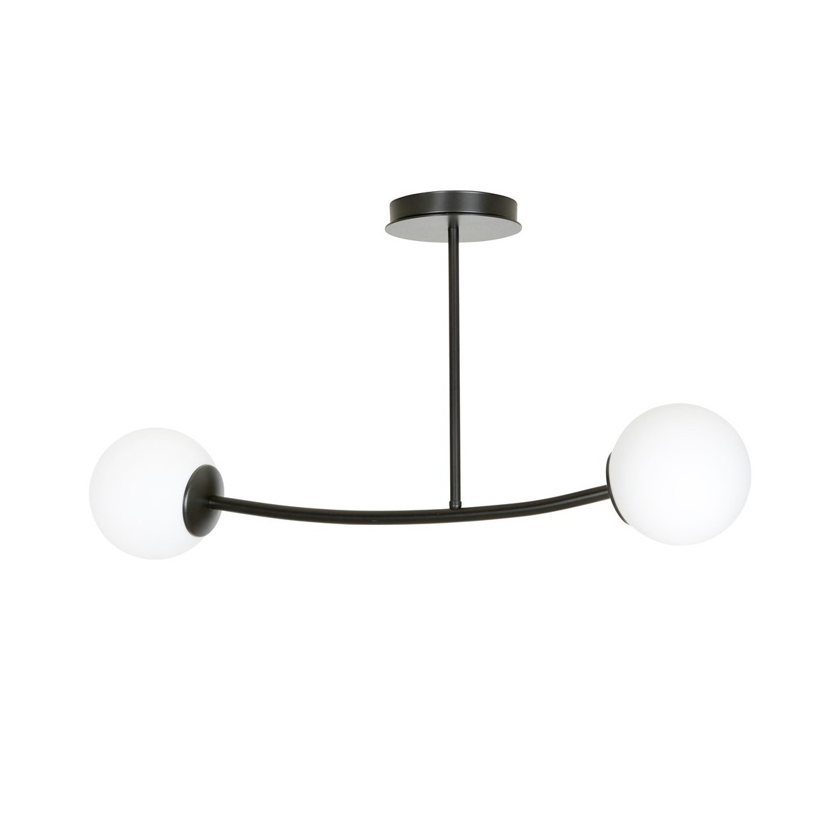 LAMPA SUFITOWA  HALLDOR 2 BLACK kolor biały