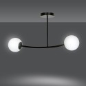 LAMPA SUFITOWA  HALLDOR 2 BLACK kolor biały