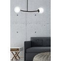 LAMPA SUFITOWA  HALLDOR 2 BLACK kolor biały