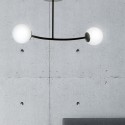LAMPA SUFITOWA  HALLDOR 2 BLACK kolor biały