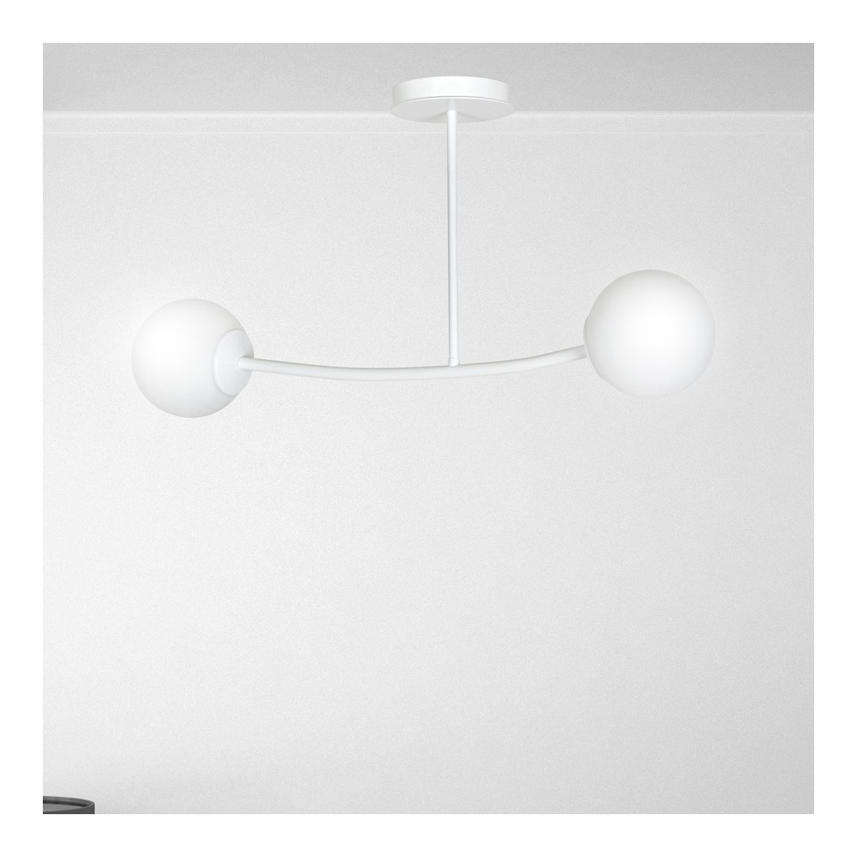 LAMPA SUFITOWA  HALLDOR 2 WHITE kolor biały