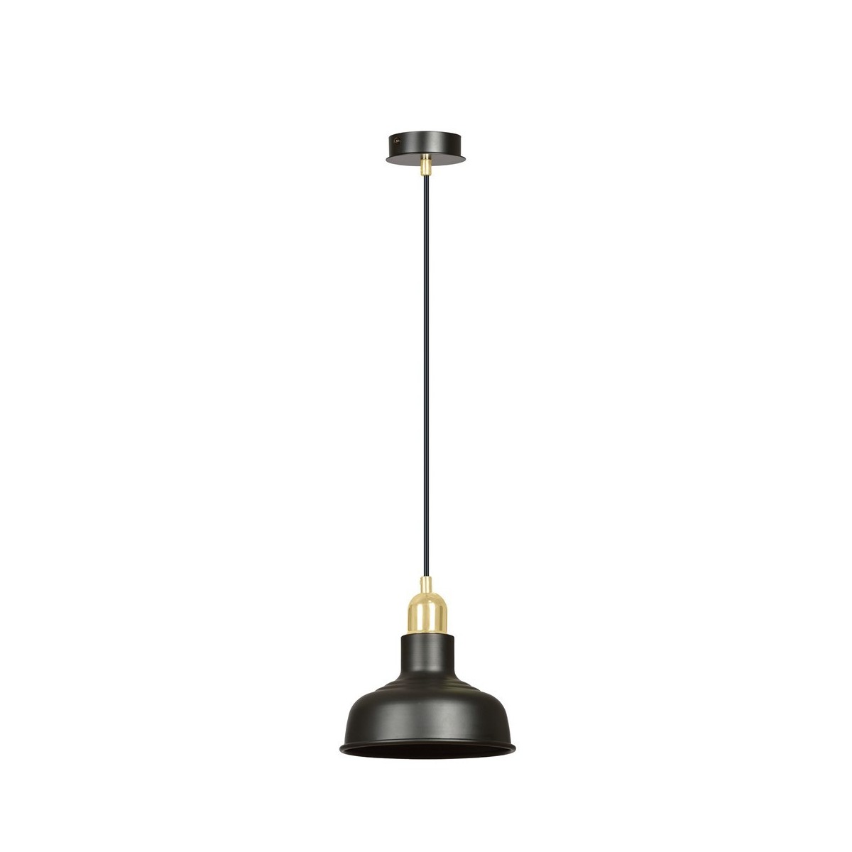 LAMPA WISZĄCA  IBOR 1 BLACK kolor czarny / złoty