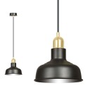 LAMPA WISZĄCA  IBOR 1 BLACK kolor czarny / złoty