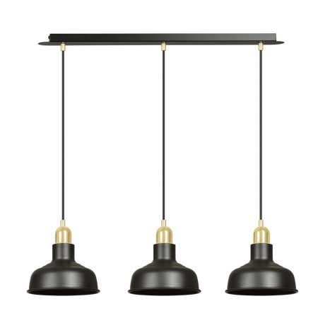 LAMPA WISZĄCA  IBOR 3 BLACK kolor czarny / złoty