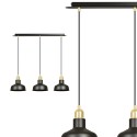 LAMPA WISZĄCA  IBOR 3 BLACK kolor czarny / złoty