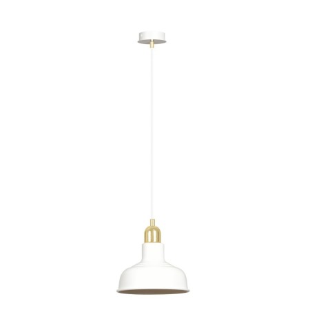 LAMPA WISZĄCA  IBOR 1 WHITE kolor biały / złoty