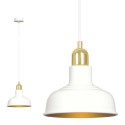 LAMPA WISZĄCA  IBOR 1 WHITE kolor biały / złoty
