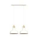 LAMPA WISZĄCA  IBOR 2 WHITE kolor biały / złoty