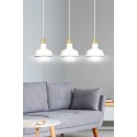 LAMPA WISZĄCA  IBOR 3 WHITE kolor biały / złoty