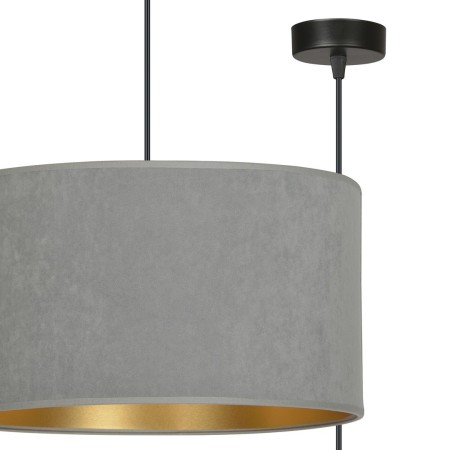 LAMPA WISZĄCA HILDE 1 BL GRAY kolor szary / złoty