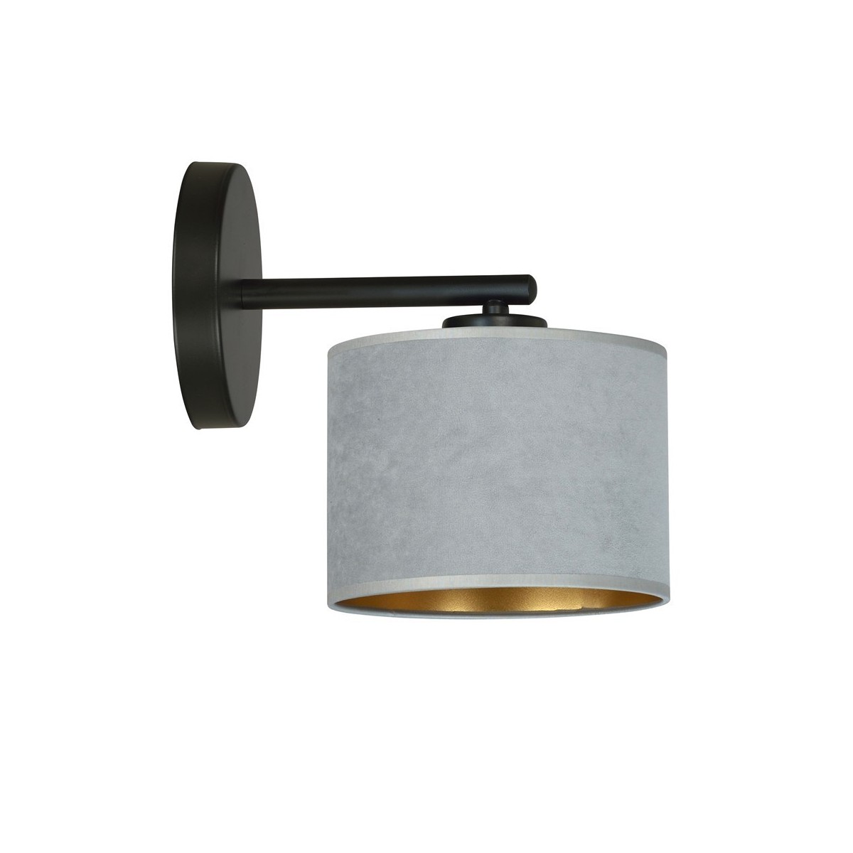 KINKIET HILDE K1 BL GRAY kolor szary / złoty