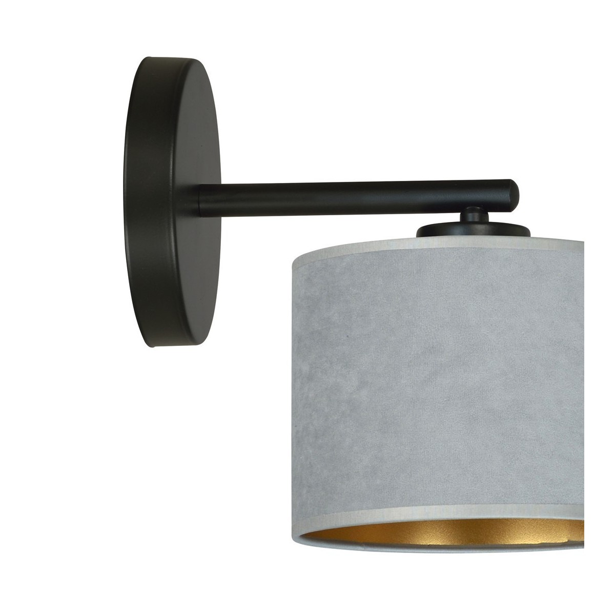 KINKIET HILDE K1 BL GRAY kolor szary / złoty