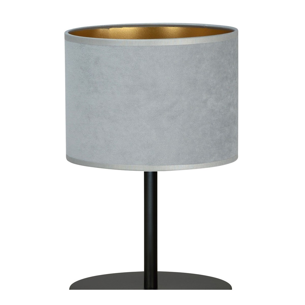 LAMPKA NOCNA  HILDE LN1 BL GRAY kolor szary / złoty