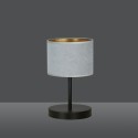 LAMPKA NOCNA  HILDE LN1 BL GRAY kolor szary / złoty