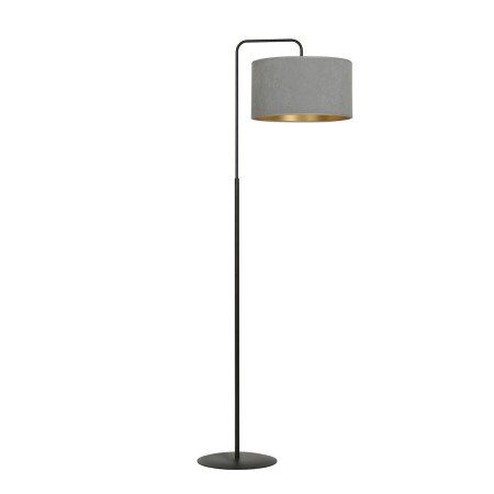 LAMPA STOJĄCA HILDE LP1 BL GRAY kolor szary / złoty