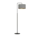 LAMPA STOJĄCA HILDE LP1 BL GRAY kolor szary / złoty