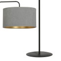 LAMPA STOJĄCA HILDE LP1 BL GRAY kolor szary / złoty