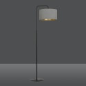 LAMPA STOJĄCA HILDE LP1 BL GRAY kolor szary / złoty