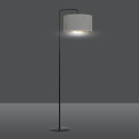 LAMPA STOJĄCA HILDE LP1 BL GRAY kolor szary / złoty