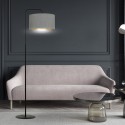 LAMPA STOJĄCA HILDE LP1 BL GRAY kolor szary / złoty