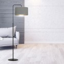 LAMPA STOJĄCA HILDE LP1 BL GRAY kolor szary / złoty