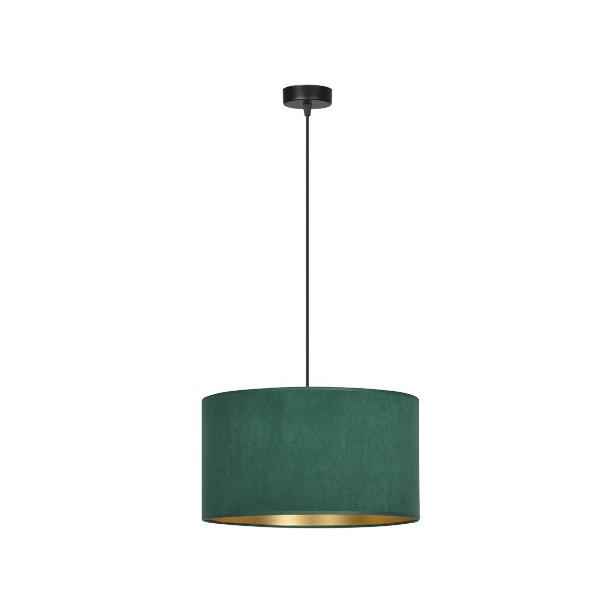 LAMPA WISZĄCA HILDE 1 BL GREEN kolor zielony / złoty