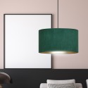 LAMPA WISZĄCA HILDE 1 BL GREEN kolor zielony / złoty