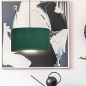 LAMPA WISZĄCA HILDE 1 BL GREEN kolor zielony / złoty