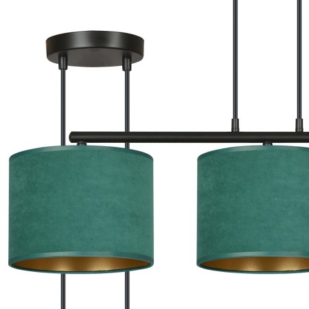 LAMPA WISZĄCA HILDE 3 BL GREEN kolor zielony / złoty